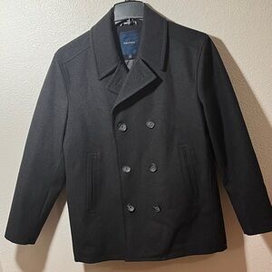 Nautica Men's Light Gray Pea Coat